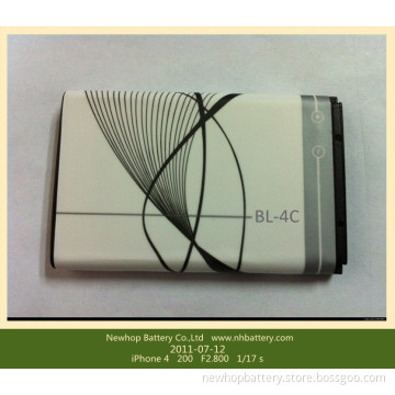 4c Battery Replacement Battery, Bl 4c Battery for Nokia Bl 4c, Cell Phone Battery Bl-4c 3.7V 850mAh